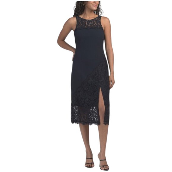 Aidan Mattox Dresses & Skirts - AIDAN MATTOX Sleeveless Lace Cocktail Dress - Twilight